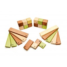 Tegu 26 Piece Discovery Magnetic Wooden Block Set, Jungle   